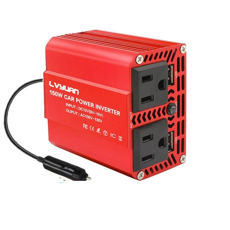 Convertitore per auto di piccole dimensioni da 12 V a 110 V, 150 W