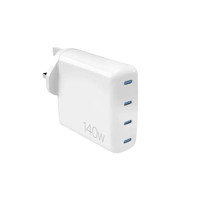 Caricabatterie da parete MiniPro 140W tecnologia GAN: 4 porte USB-C UK
